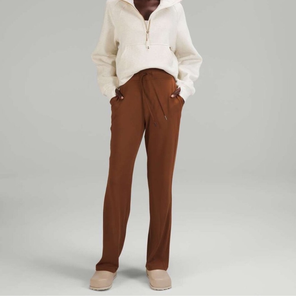 NWT Lululemon Ready To Rulu Straight Leg Pant SZ 14 Roasted Brown